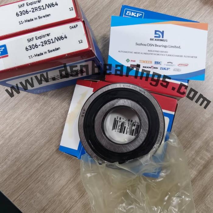 SKF bearing 6306-2RS1/W64 Deep groove ball bearing